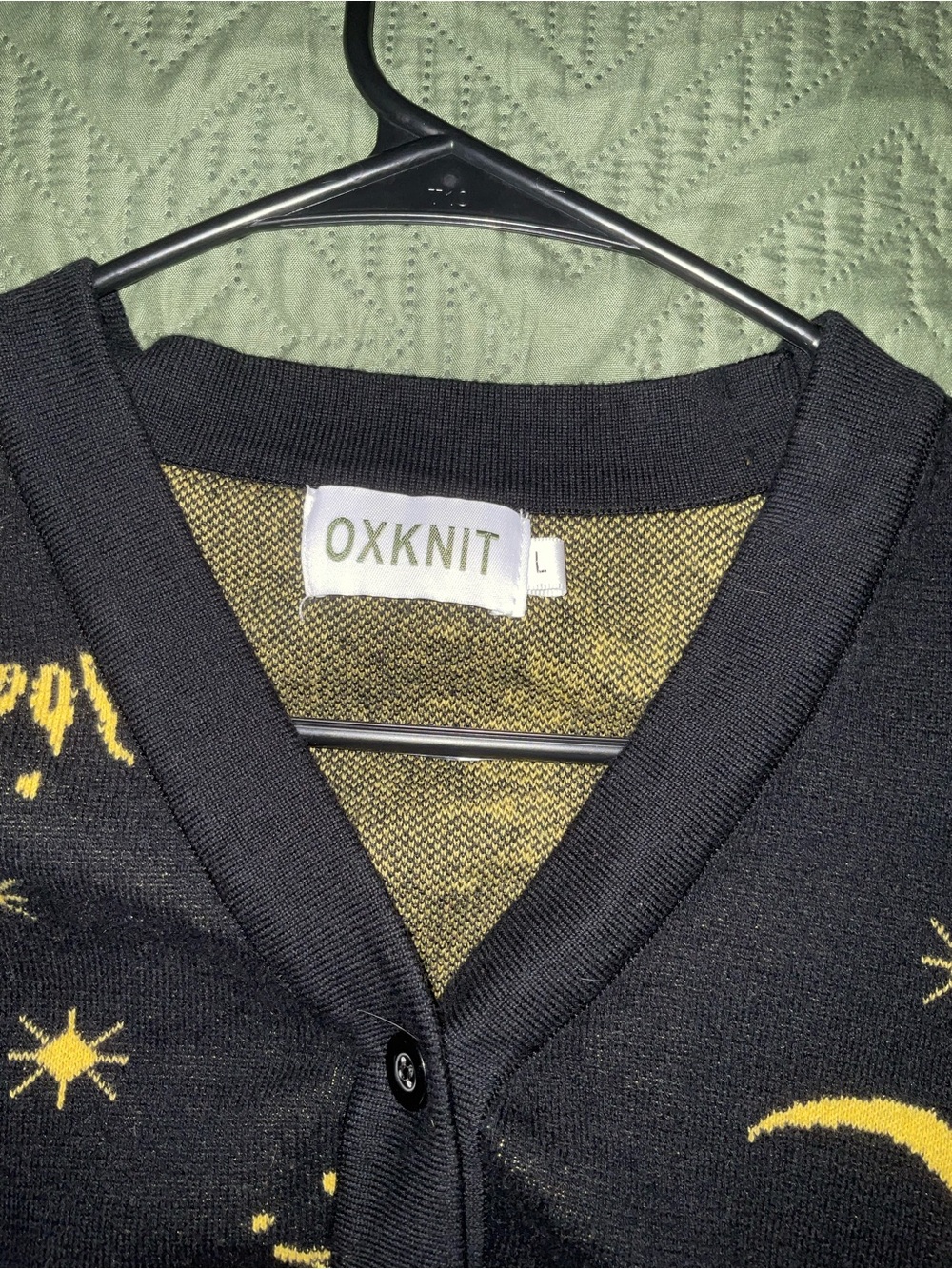 Whimsigoth Celestial Button Up Sweater - Picture 2 of 5